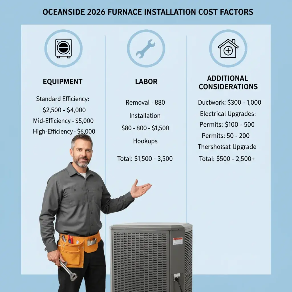 Diagram of a downflow mobile home furnace, undersized ducts, and small return path typical of manufactured housing.