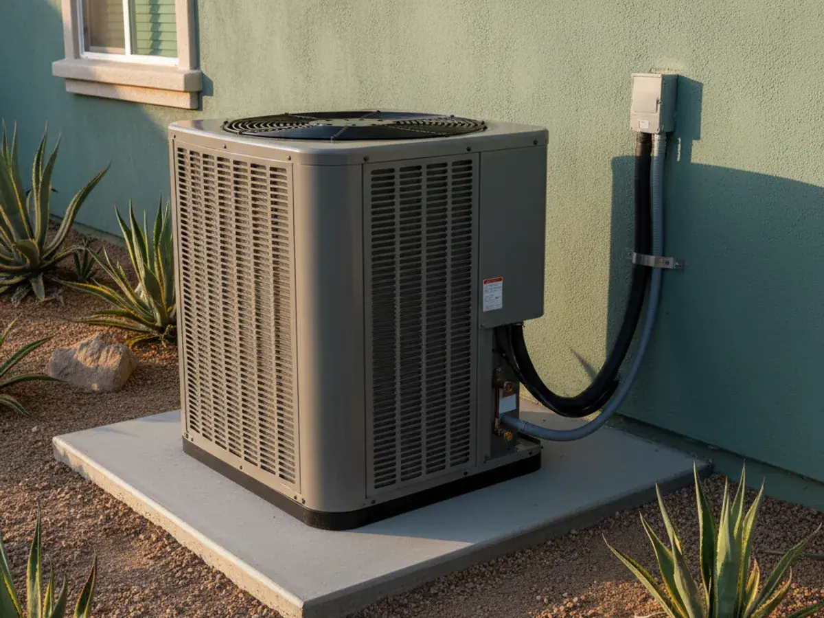 AC Installation detail work by a licensed HVAC technician in Camp Pendleton, CA