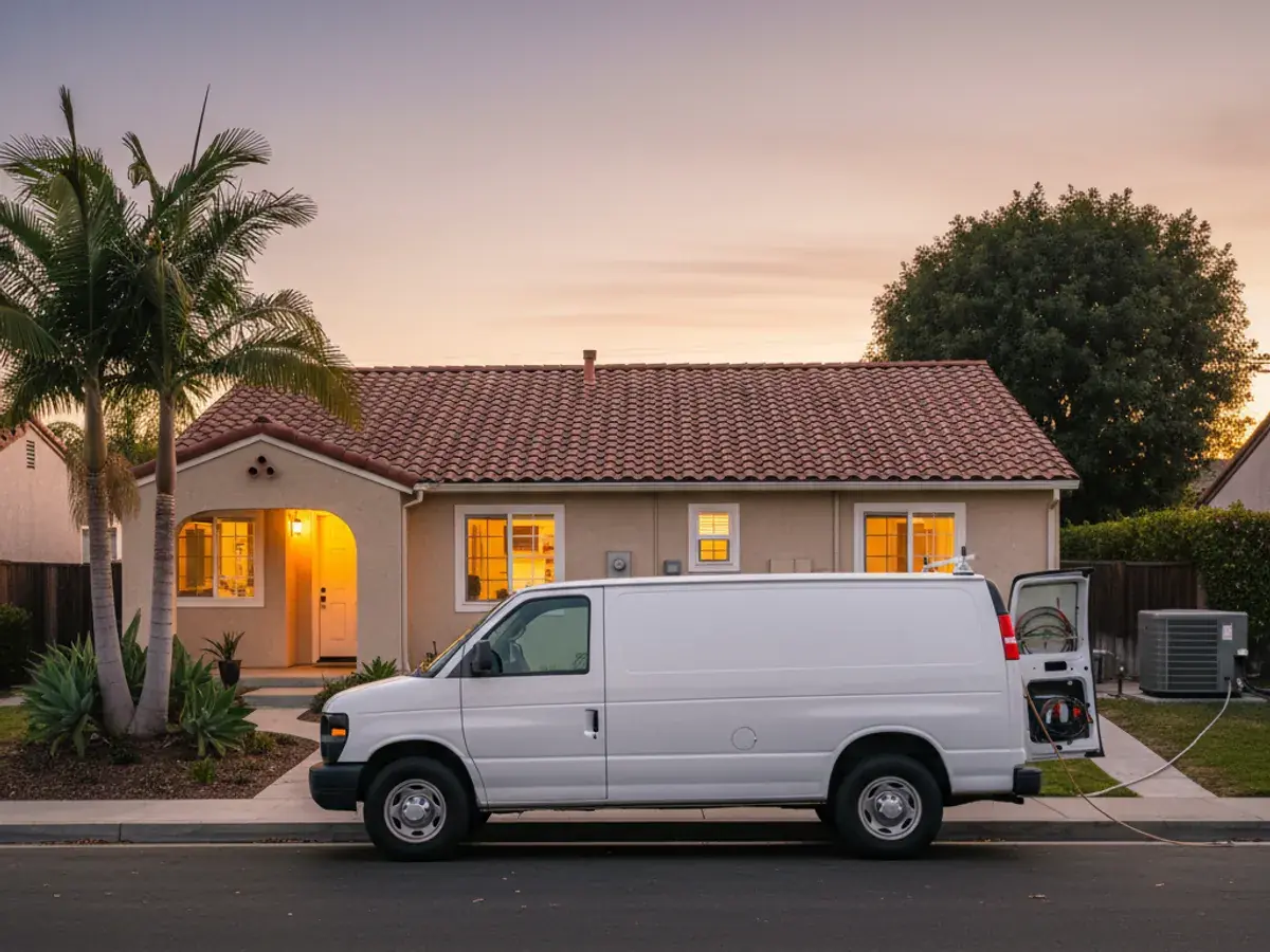 Emergency Service detail work by a licensed HVAC technician in Mira Mesa, CA